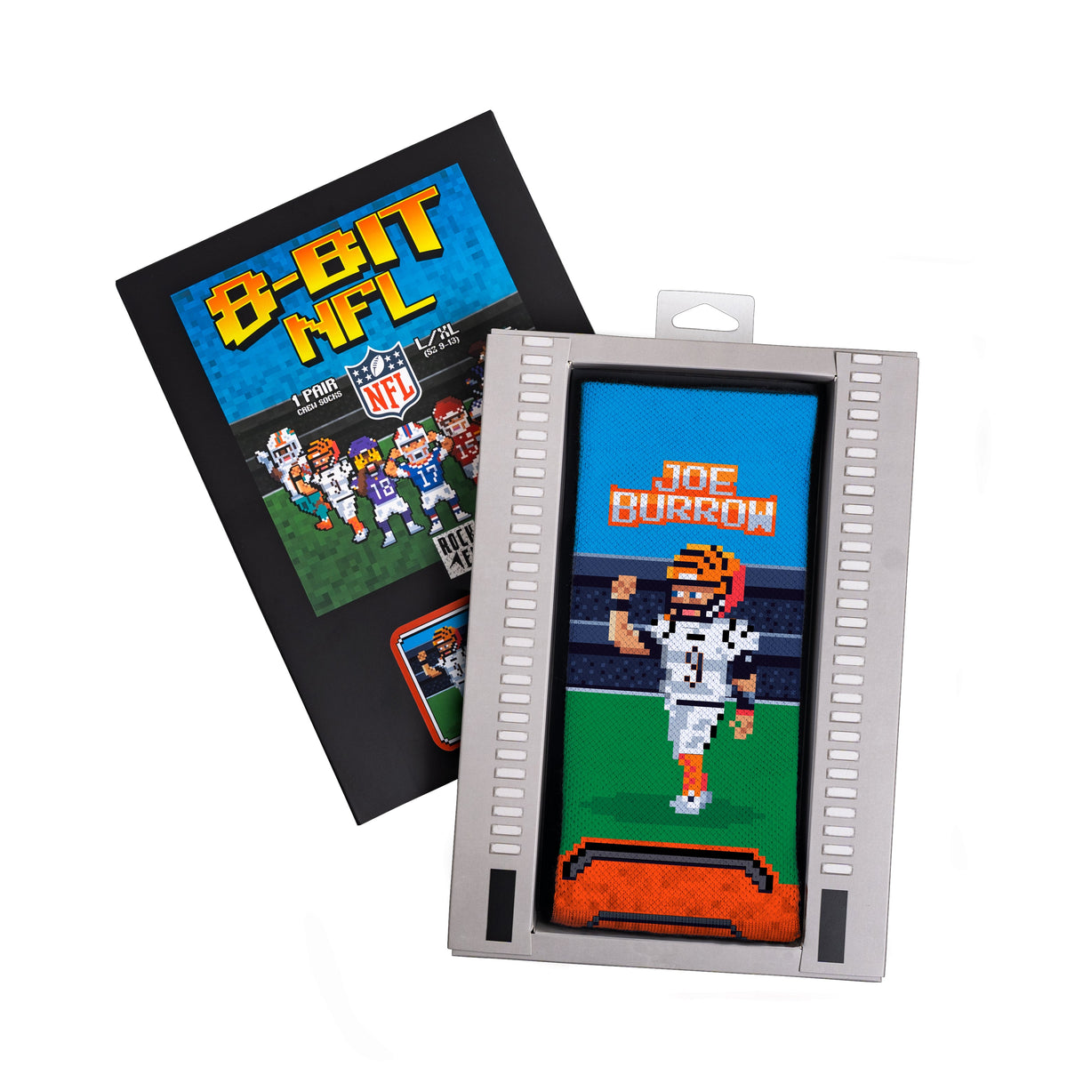 Joe Burrow - Cincinnati Bengals - 8-Bit (Box Set) Crew Socks