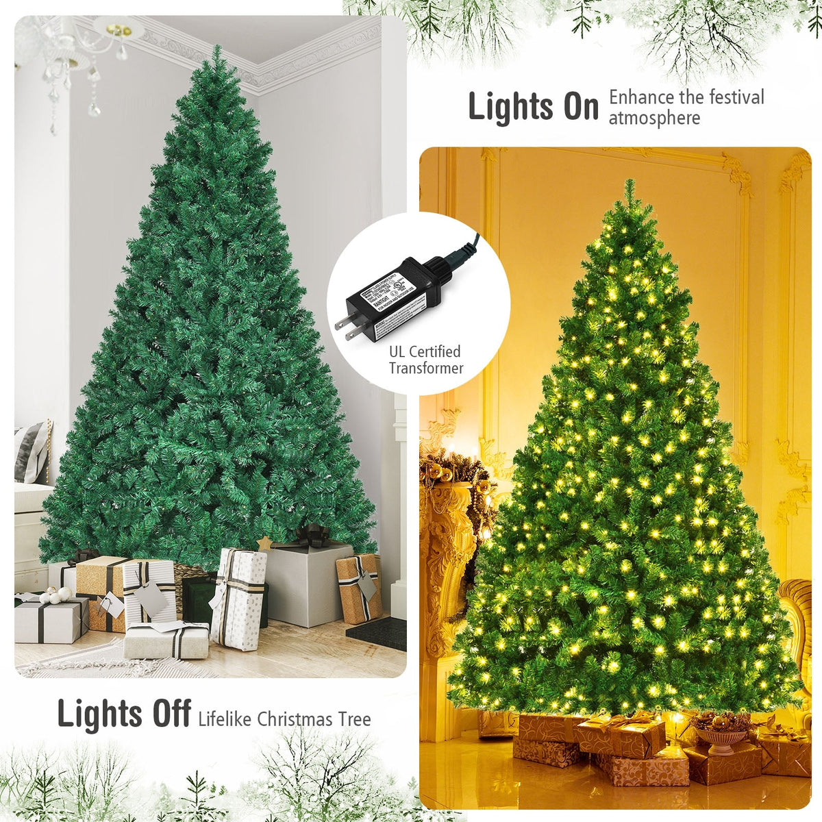 WONDERWALL ‘Noël DuBois’ Pre-Lit Warm White Artificial Christmas Tree — Multiple Sizes