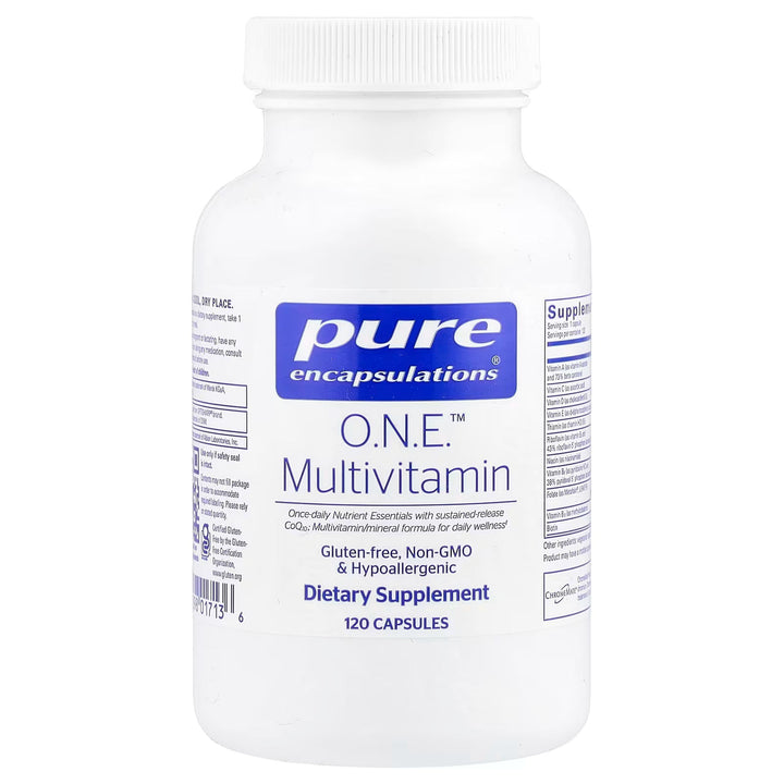 Pure Encapsulations O.N.E. Multivitamin, Once - Daily Formula, 120 Capsules