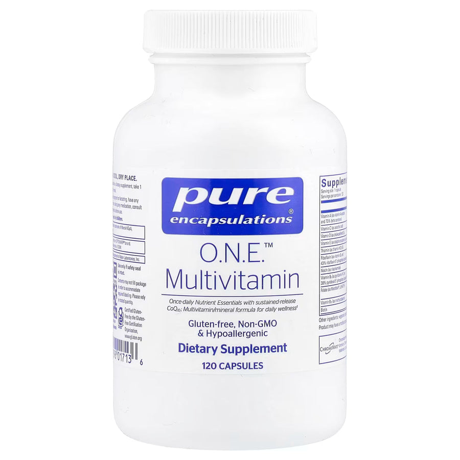 Pure Encapsulations O.N.E. Multivitamin, Once - Daily Formula, 120 Capsules