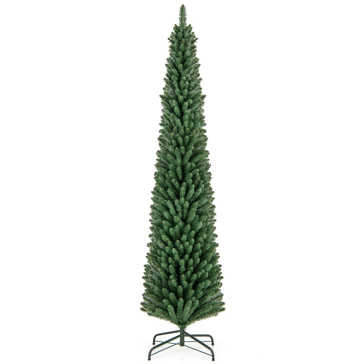 WONDERWALL ‘Noël DuBois’ Unlit Pencil Artificial Christmas Tree with Memory-Wire Branches — Multiple Sizes