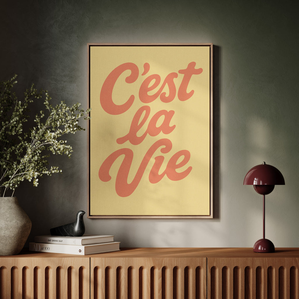 WONDERWALL ‘L’Atelier Fun Collection’ C’est La Vie Retro Wall Art