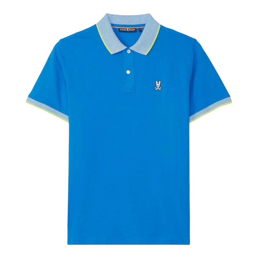Psycho Bunny Northlake Jersey Polo Men Polo Shirt Princess Blue