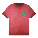 Anti Social Social Club New & Gone Men T-Shirt Red Mineral Wash