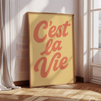 WONDERWALL ‘L’Atelier Fun Collection’ C’est La Vie Retro Wall Art