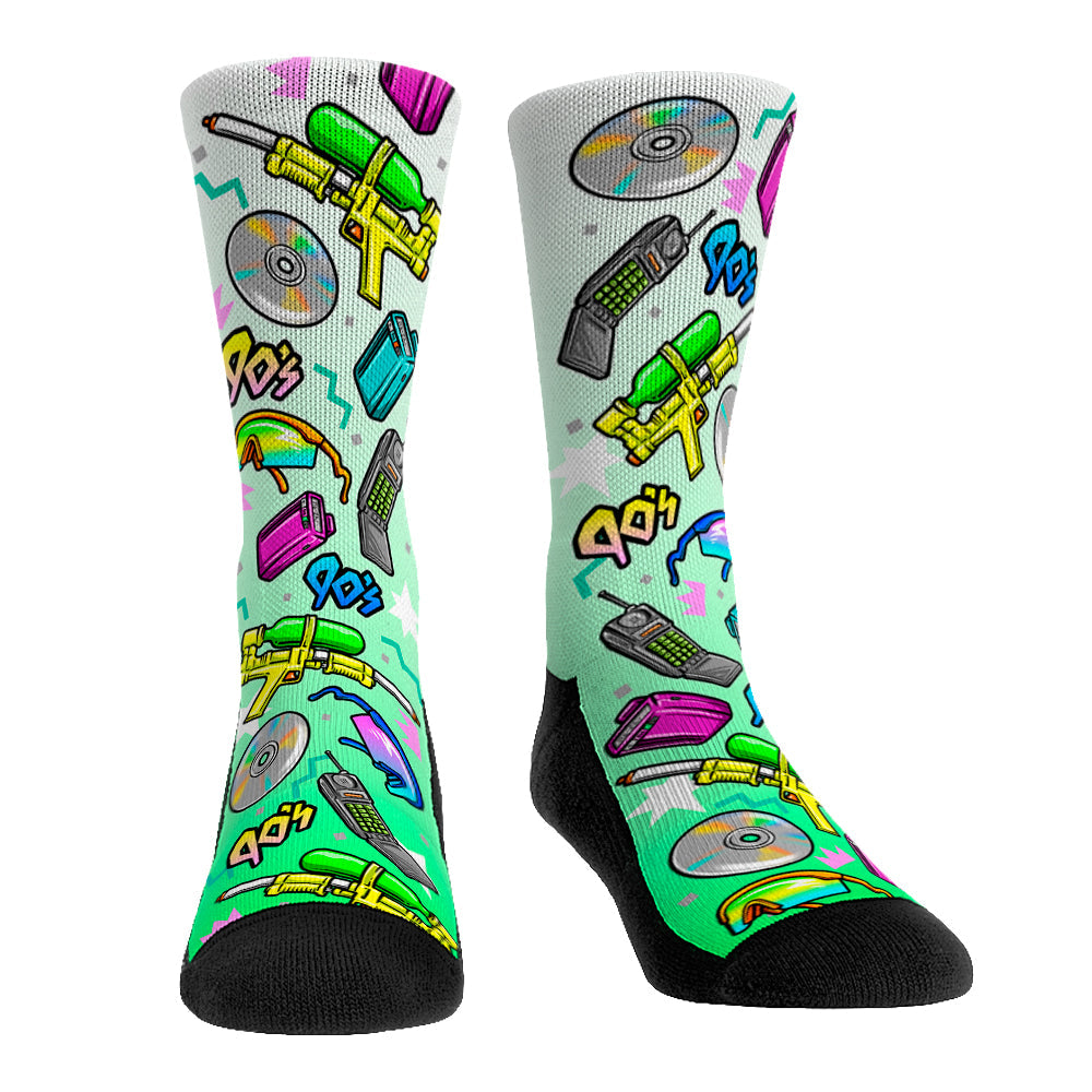 Decades All-Over Icon - 90's Crew Socks