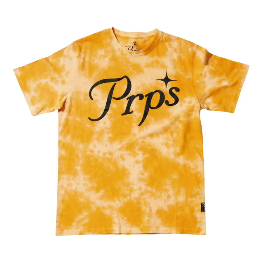 Prps Juice Classic Logo Men T-Shirt Orange Tie-Dye