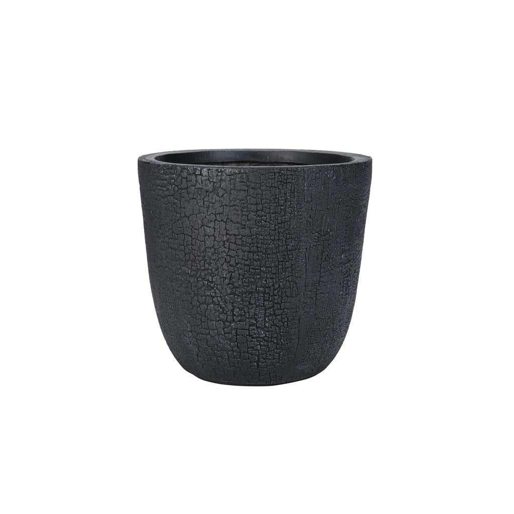WONDERWALL 'Une Collection' Lightweight MGO Planter Set of 3 with Crackle Texture - Neutral
