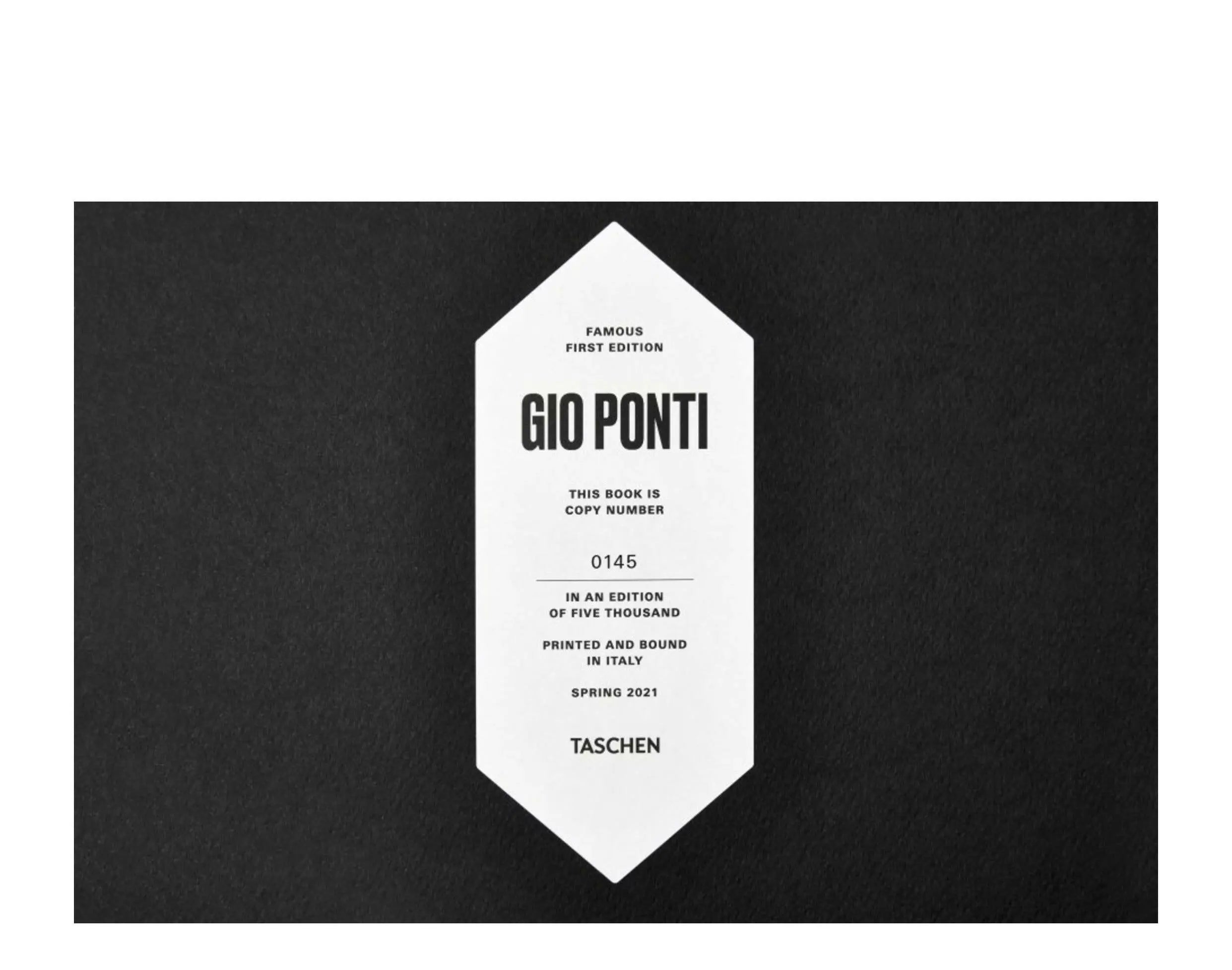 aschen Gio Ponti Art Edition Limited Book Yellow