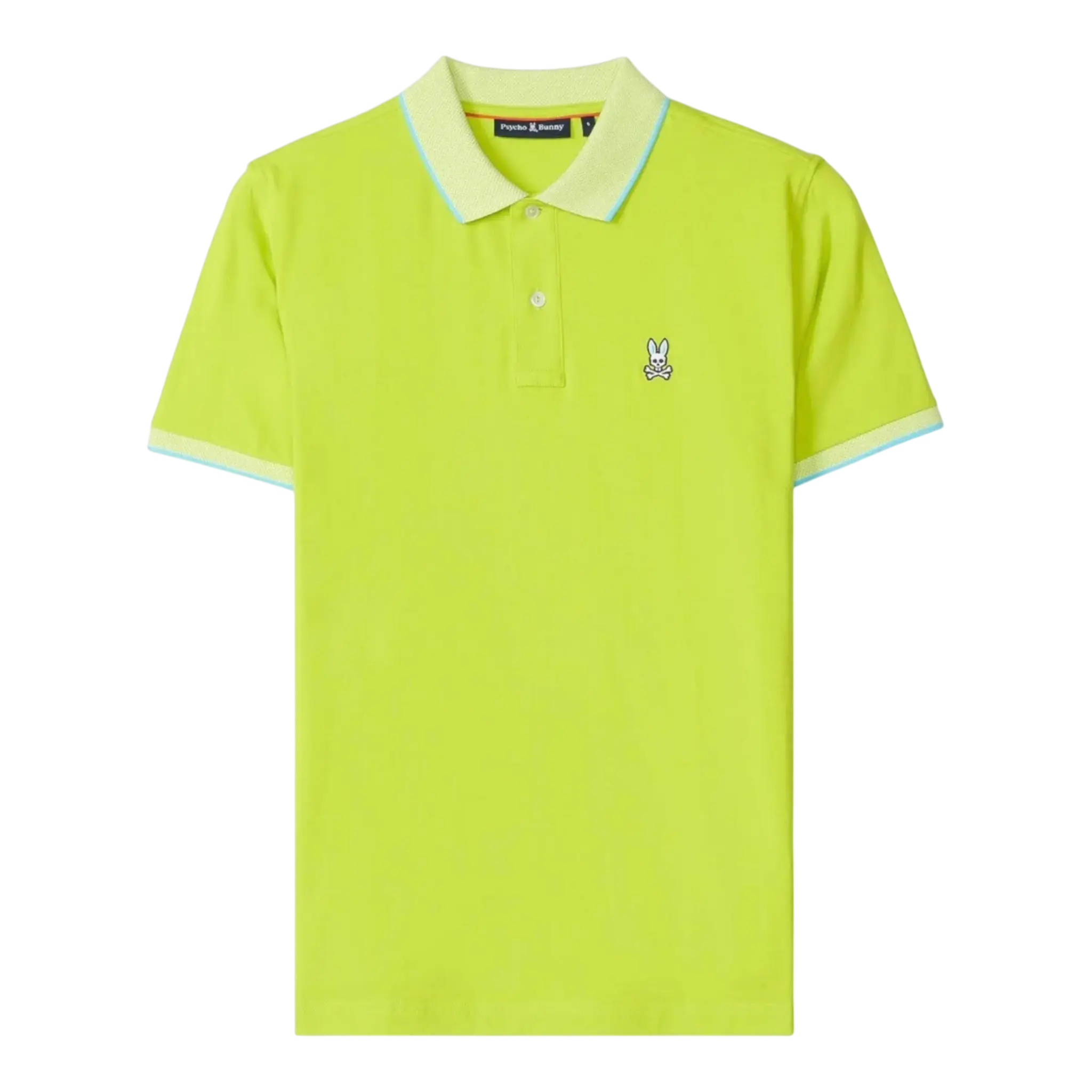 Psycho Bunny Northlake Jersey Polo Men Polo Shirt Lime Punch