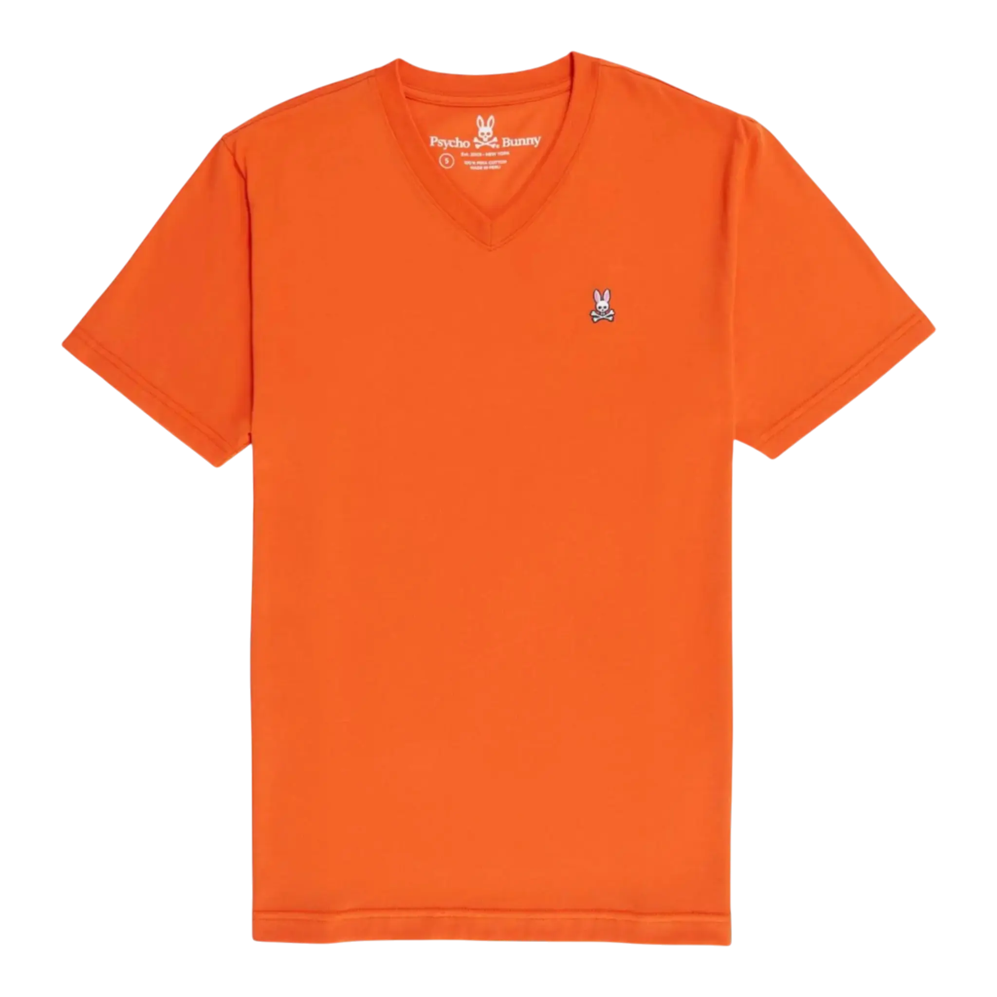 Psycho Bunny Classic V-Neck Men Big and Tall T-Shirt Tigerlily