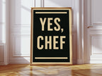WONDERWALL 'L’Atelier Fun Collection' Yes Chef Kitchen Command Print