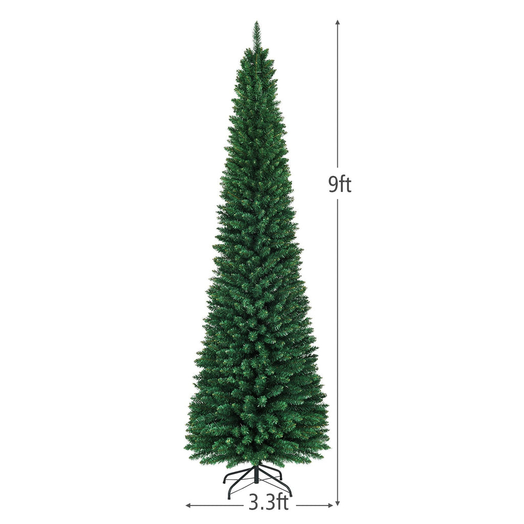 WONDERWALL ‘Noël DuBois’ 5–9 ft Unlit Slim Pencil Artificial Christmas Tree