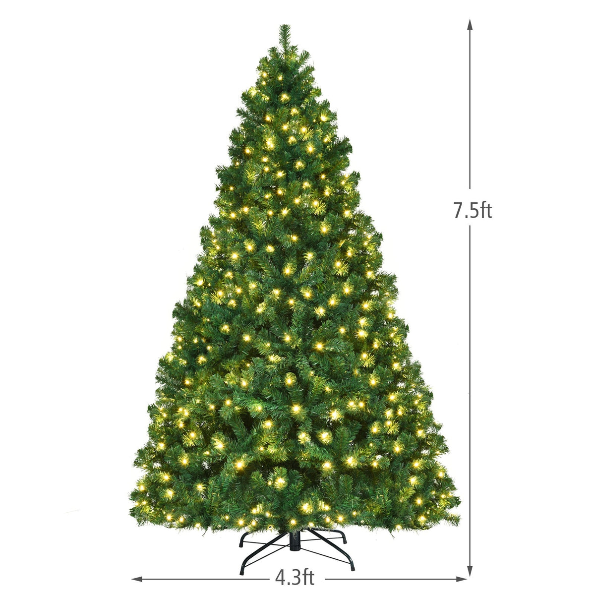 WONDERWALL ‘Noël DuBois’ Pre-Lit Warm White Artificial Christmas Tree — Multiple Sizes