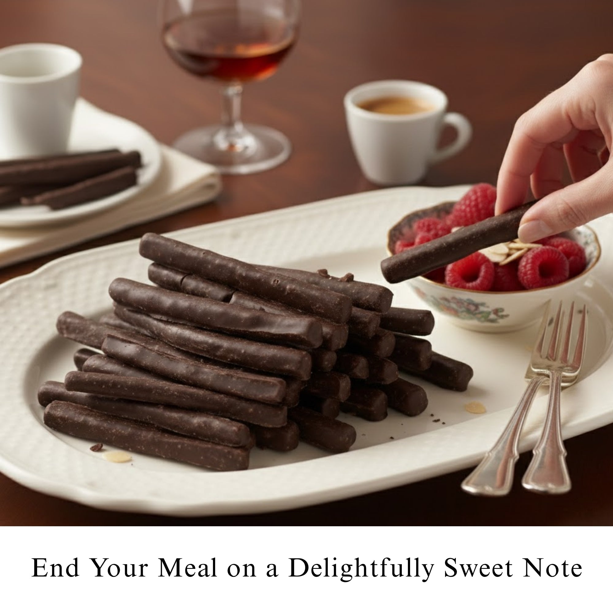 Andy Anand 60% Dark Chocolate Cherry Peel, Vegan, Gluten - Free, 12 oz Gift Box (Approx. 43 Hand - Dipped Pieces) – Premium Italian Gourmet Treat