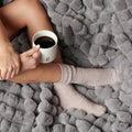 Pyramid Grid Throw Blanket