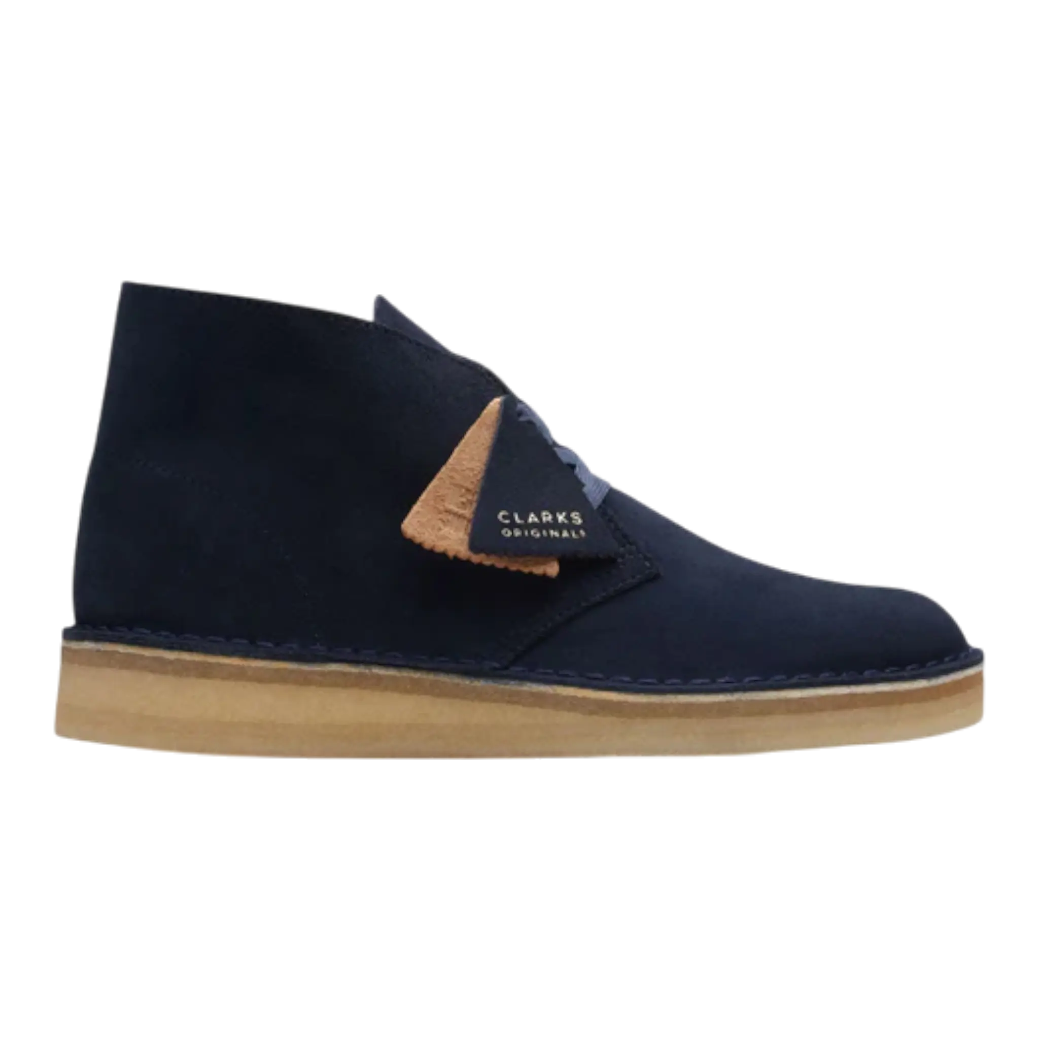 Clarks Originals Desert Coal Men Casual Chukka Boots Black Suede