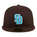 New Era 59Fifty MLB San Diego Padres Father’s Day 2024 Fitted Hat Brown/Blue UV
