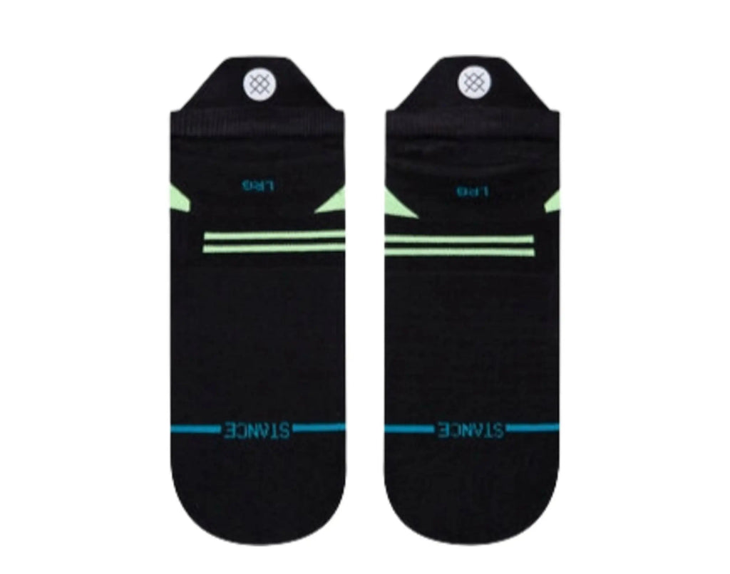Stance Feel 360 Yield Tab Running Ankle Socks Black/Volt