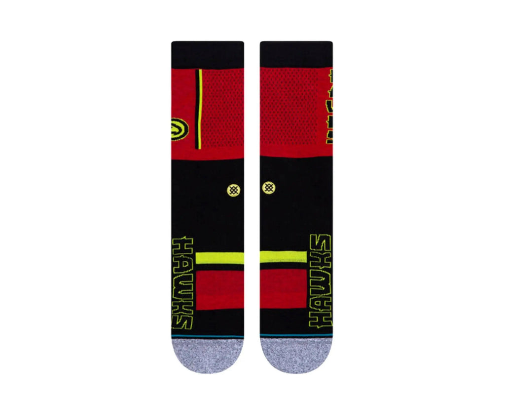 Stance Hawks Shortcut 2 NBA Crew Socks Red/Black