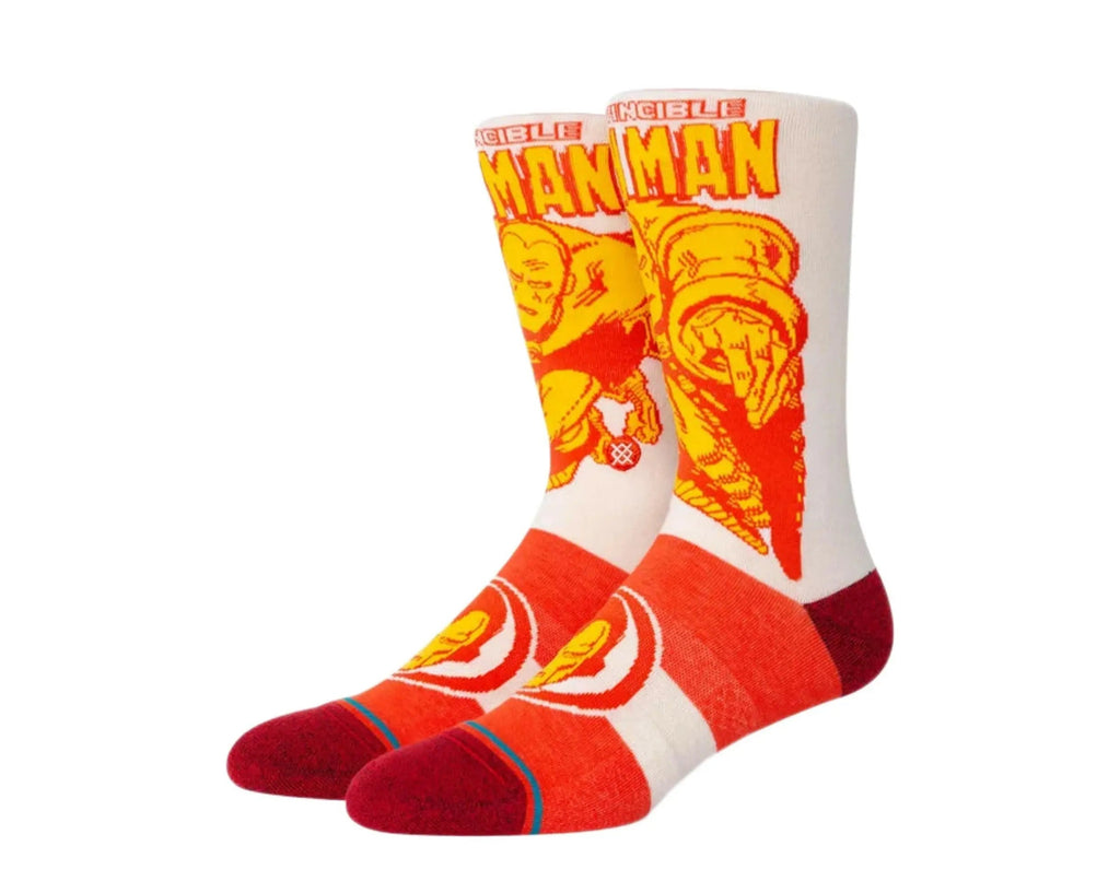 Stance Marvel Iron Man Marquee Crew Socks Red