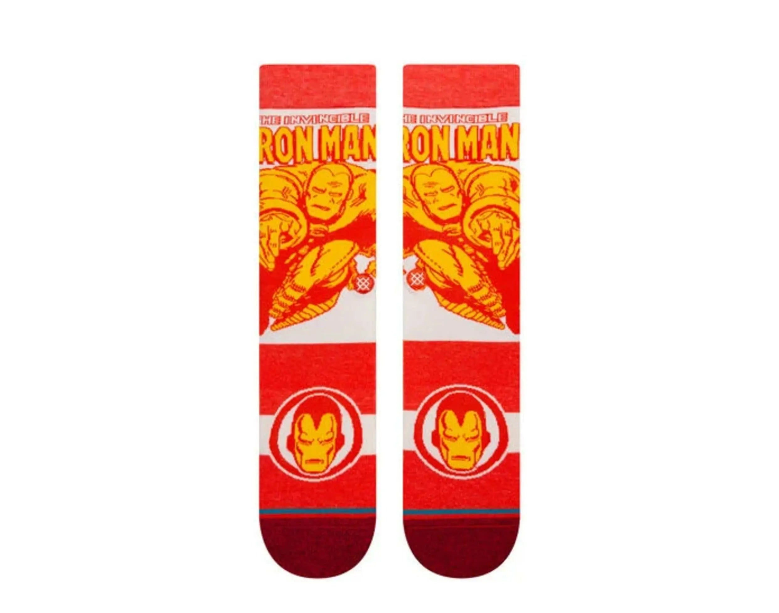 Stance Marvel Iron Man Marquee Crew Socks Red