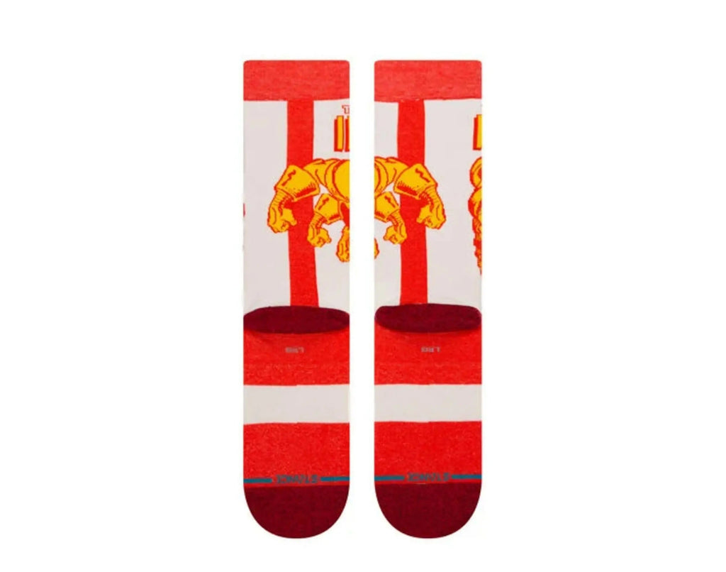 Stance Marvel Iron Man Marquee Crew Socks Red