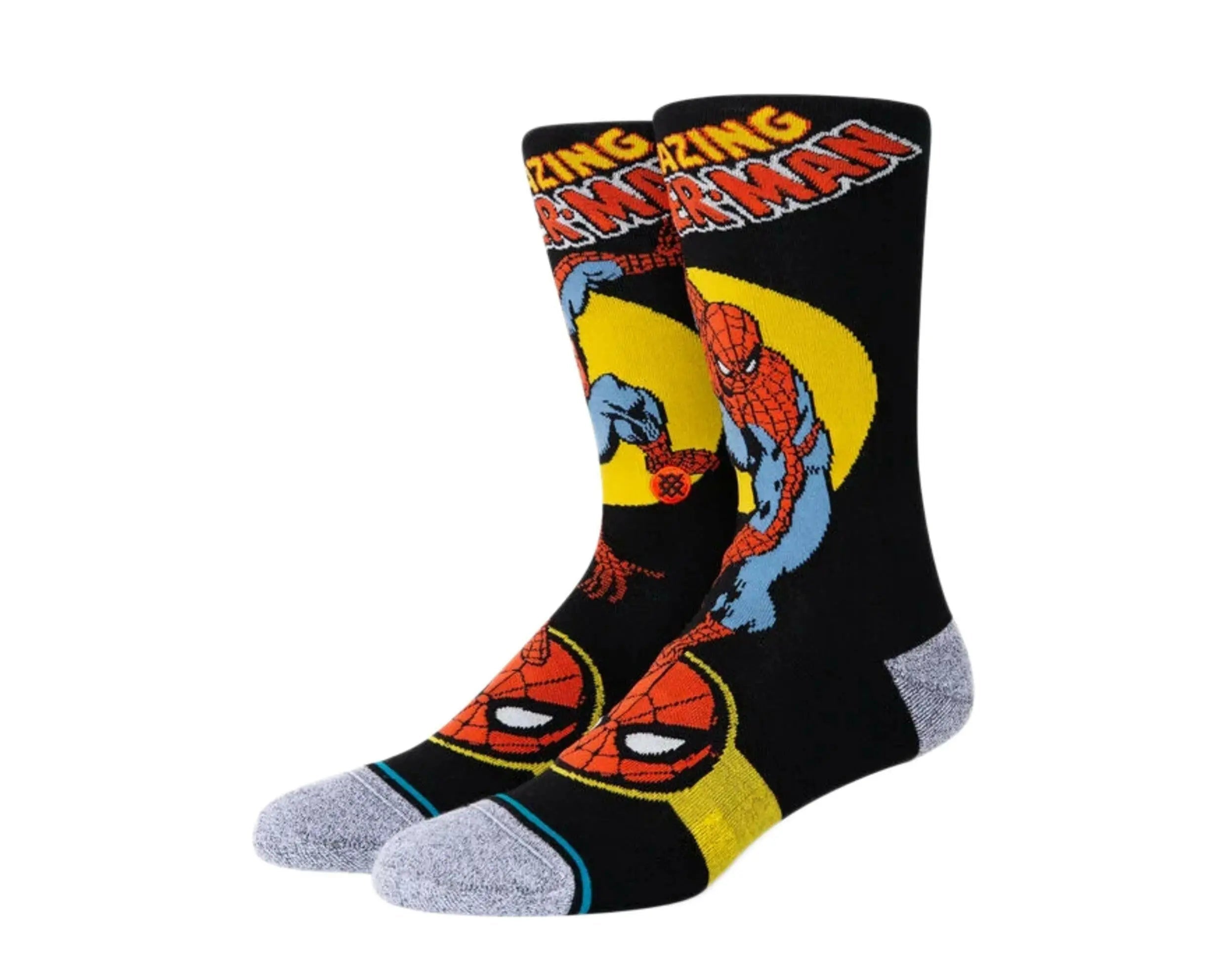 Stance Marvel Spider Man Marquee Men Crew Socks Black