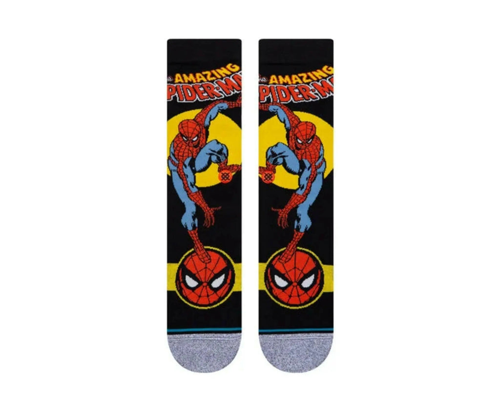 Stance Marvel Spider Man Marquee Men Crew Socks Black