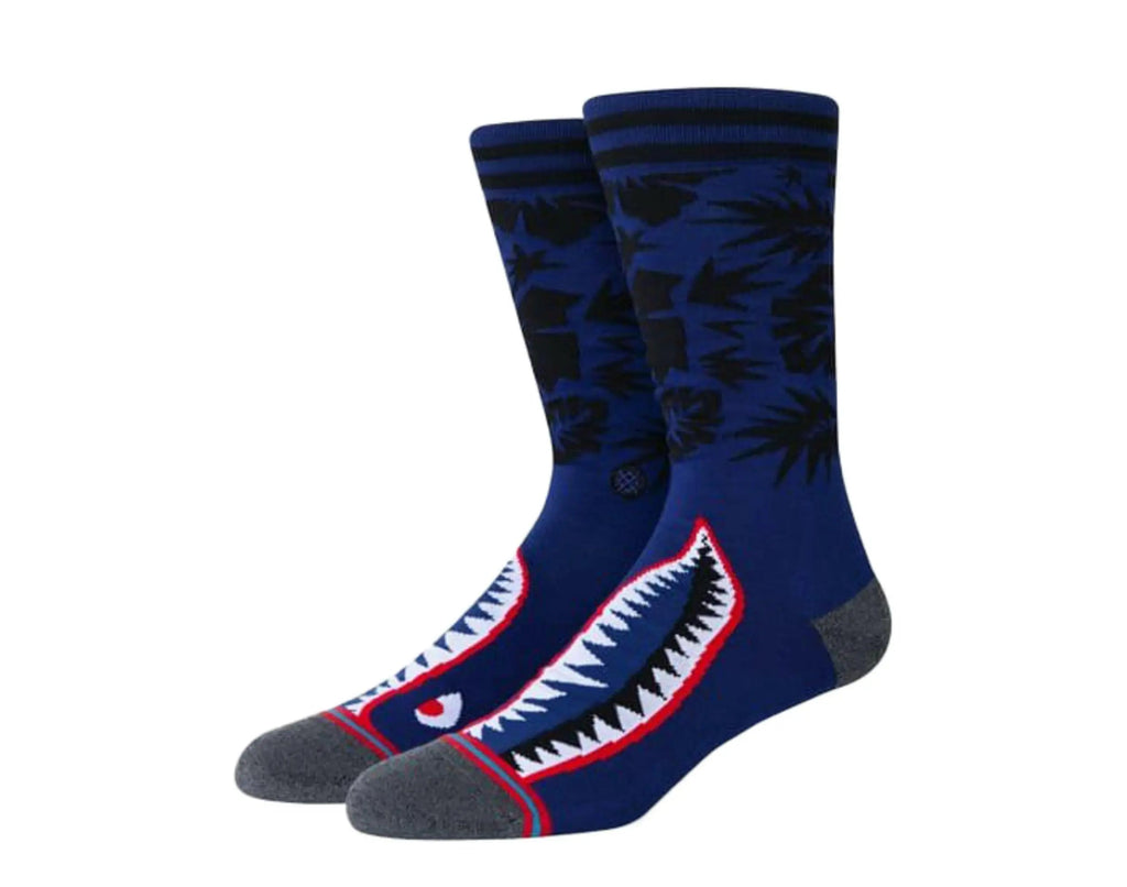 Stance Tropical Warbird Men Crew Socks Blue