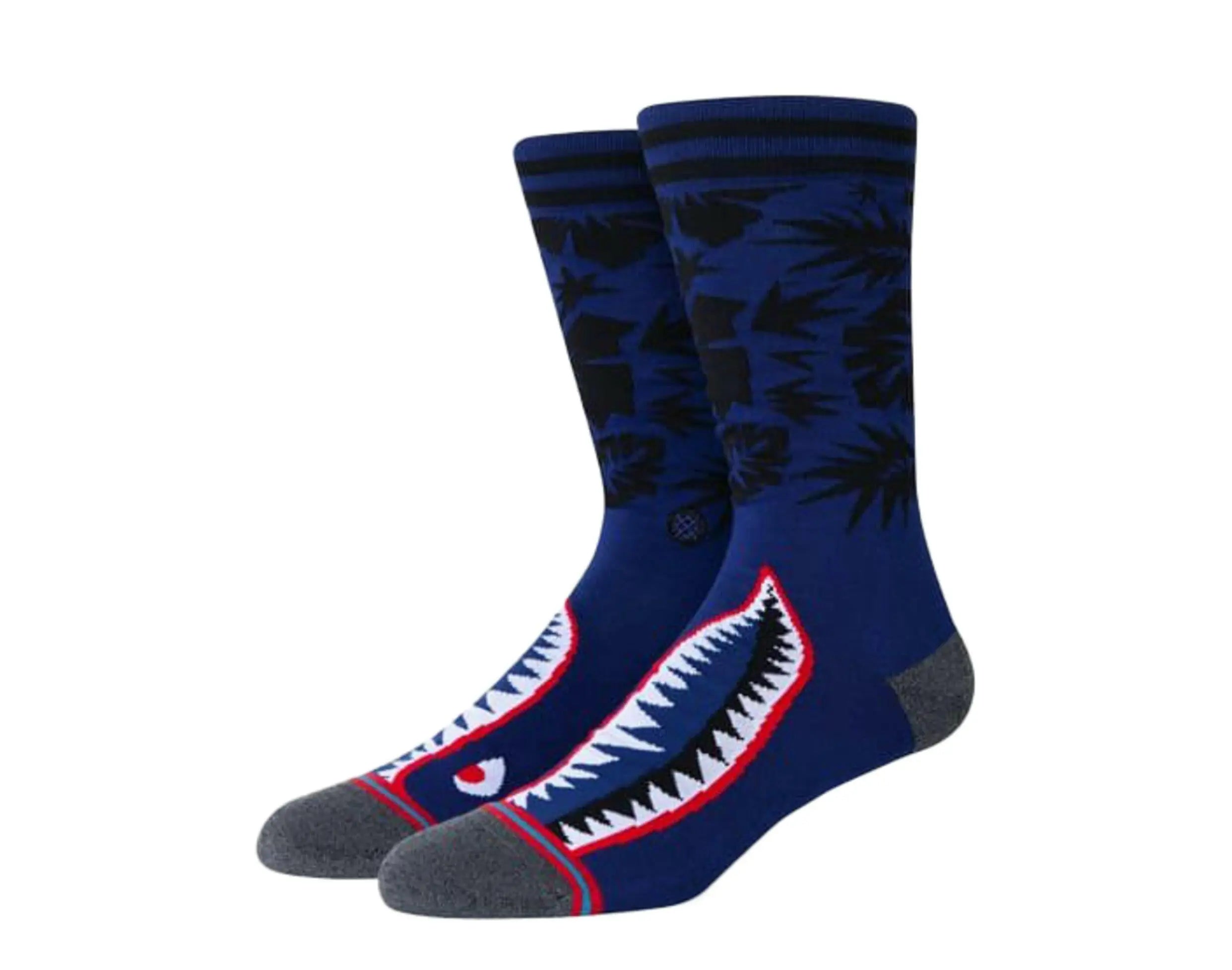 Stance Tropical Warbird Men Crew Socks Blue