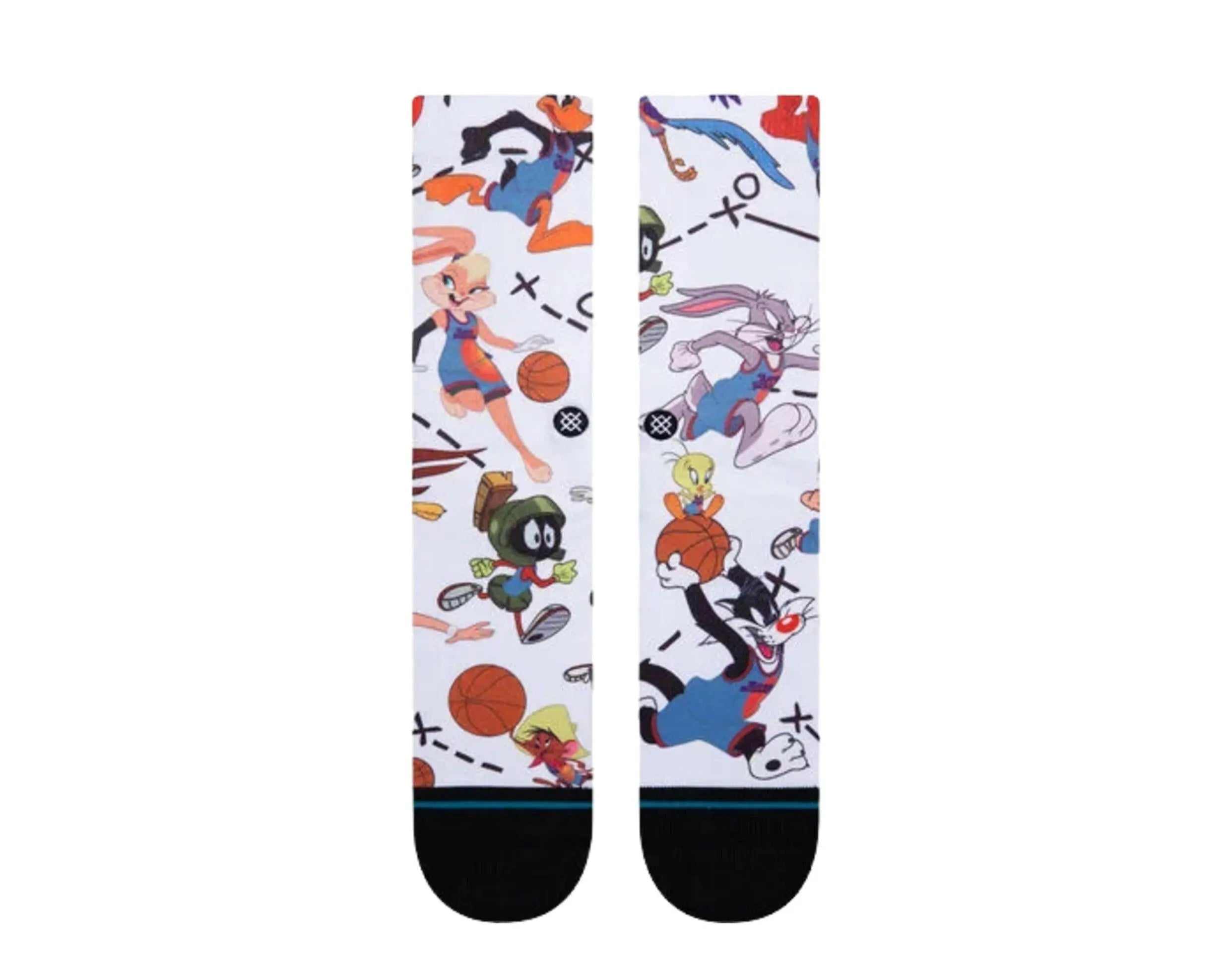 Stance x Space Jam Tune Conversational Crew Socks White