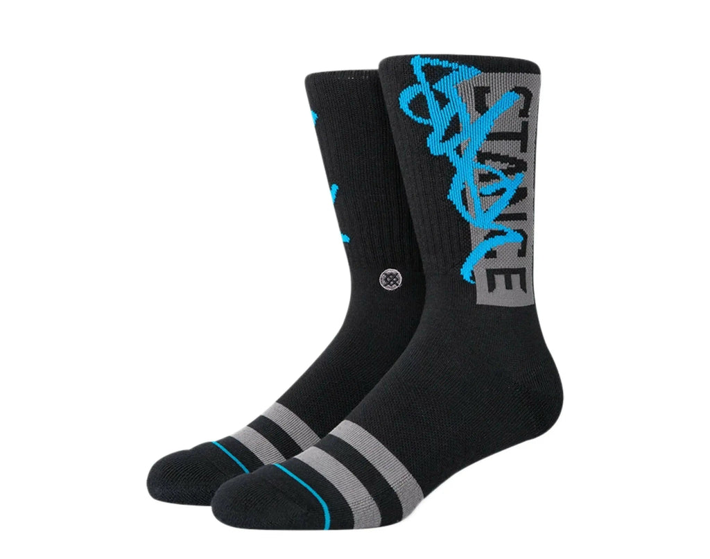 Stance Stash OG Men Crew Socks Black/Grey/Blue