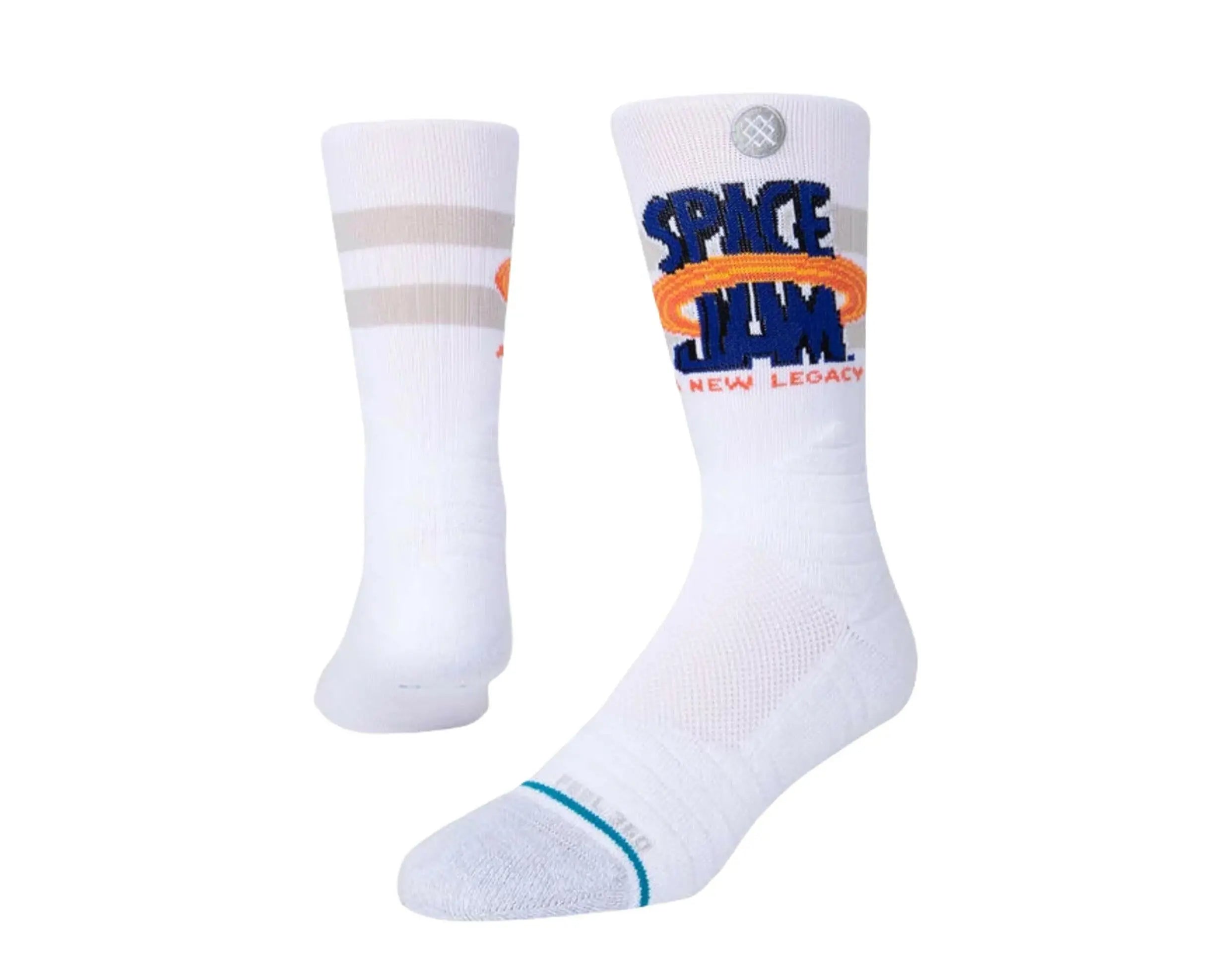 Stance x Space Jam Feel 360 Sports Crew Socks White