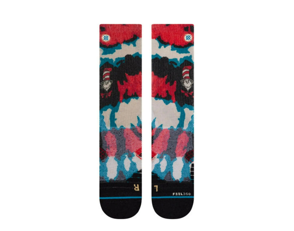 Stance Cat In The Hat Hike Crew Socks Black