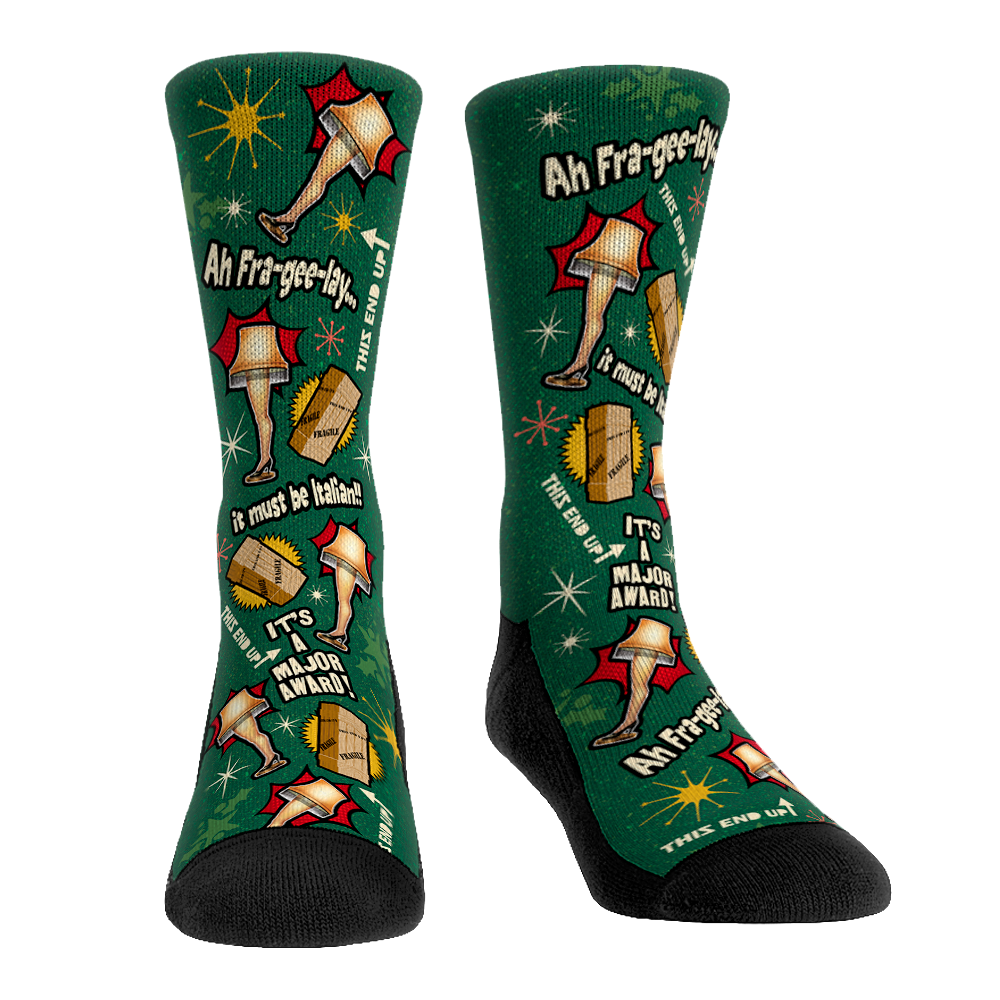 A Christmas Story - Leg Lamp All-Over Crew Socks