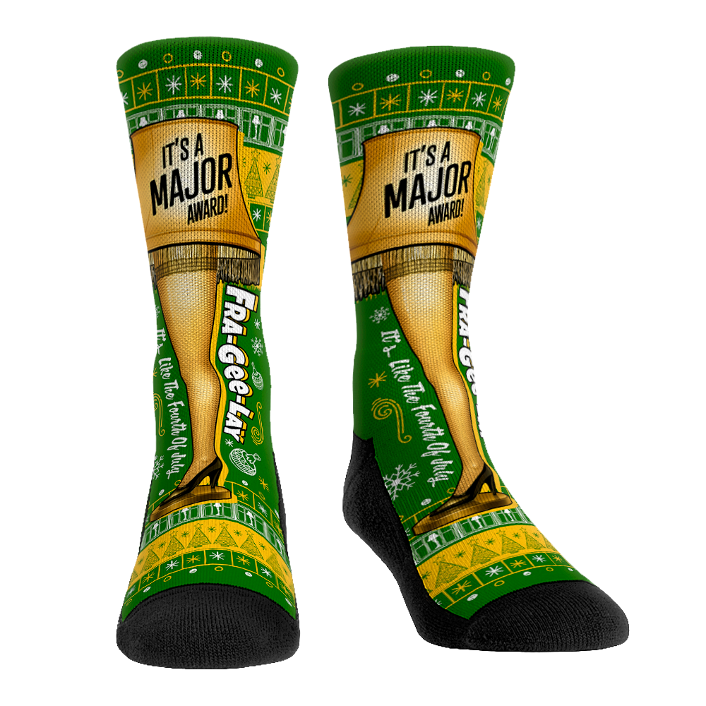 A Christmas Story - Leg Lamp Sideplot Crew Socks