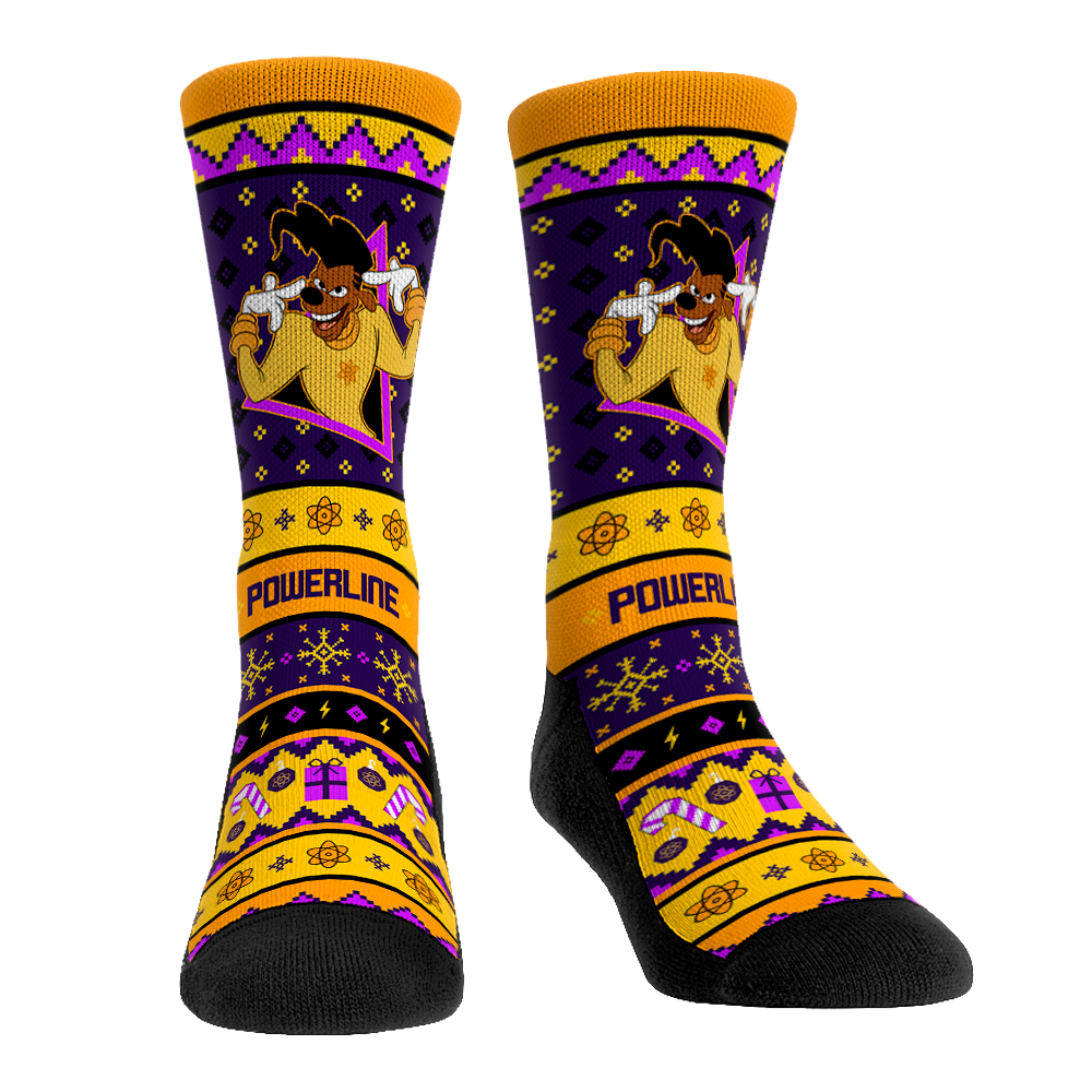 A Goofy Movie - Powerline Tacky Sweater Crew Socks
