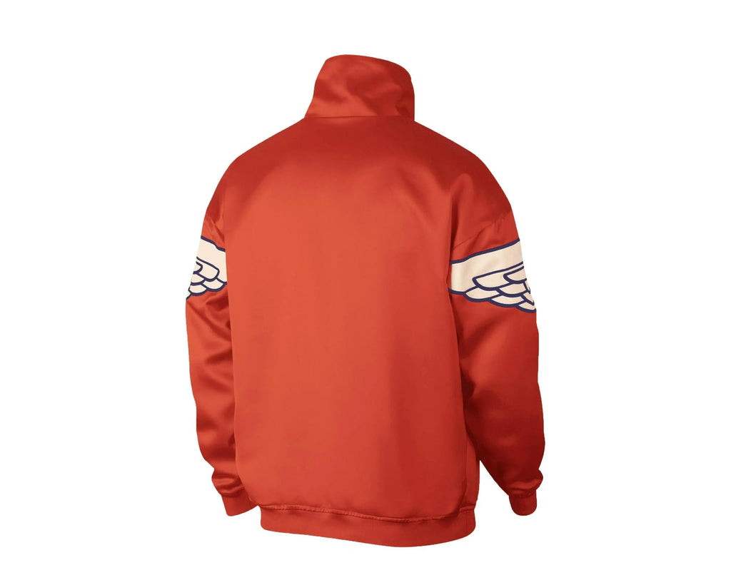 Jordan Wings Classic Pull-Over Men Jacket Team Orange/Crimson Tint-Deep Royal Blue