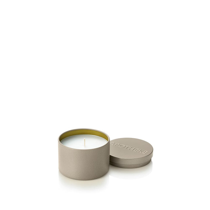 Firewood Mini Tin Candle | DENTED TIN: see details below