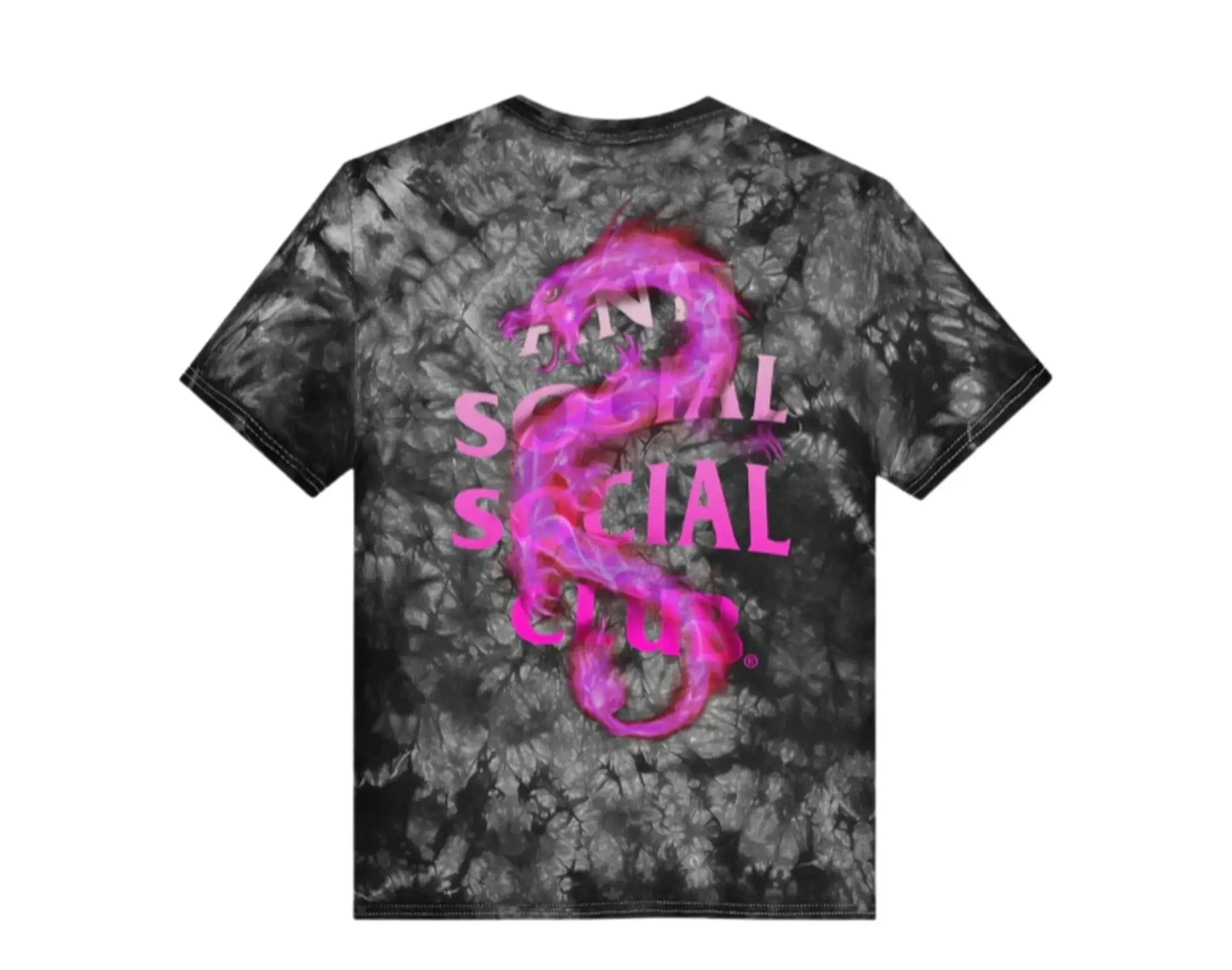 Anti Social Social Club Summer In Minsk Men T-Shirt Black Tie-Dye
