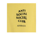 Anti Social Social Club Australia Men Hoodie Yellow