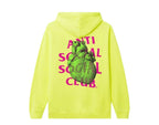 Anti Social Social Club Pulse Check Men Hoodie Safety Yellow