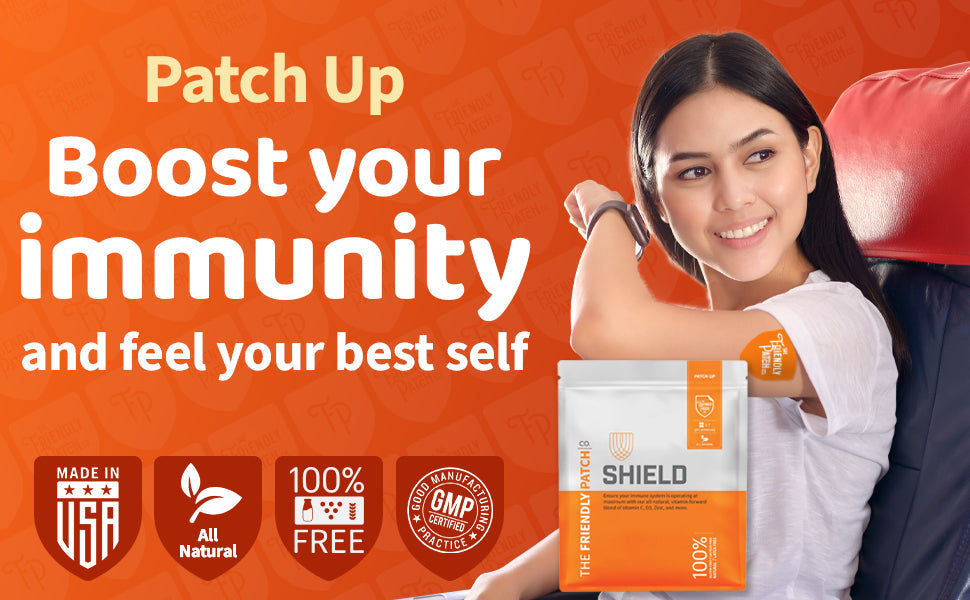 Shield Wellness: 12 - Hour High - Potency Immunity Patches - 8 Pack