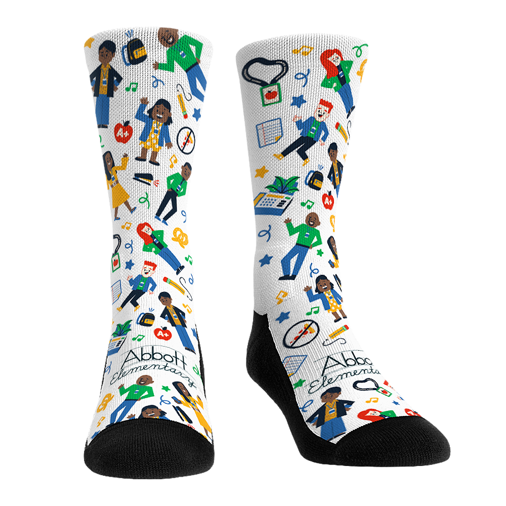 Abbott Elementary - Icons All-Over Crew Socks
