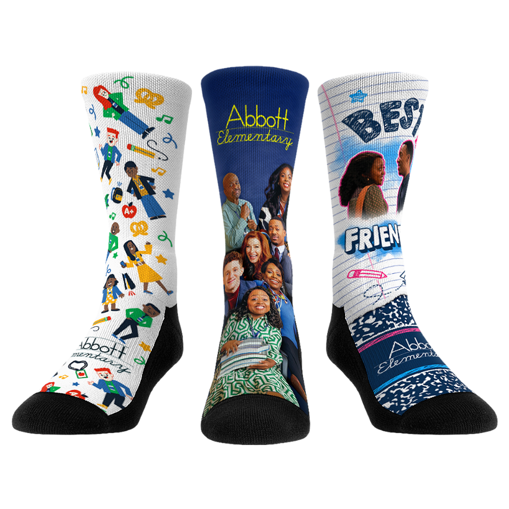 Abbott Elementary - 3-Pack Crew Socks