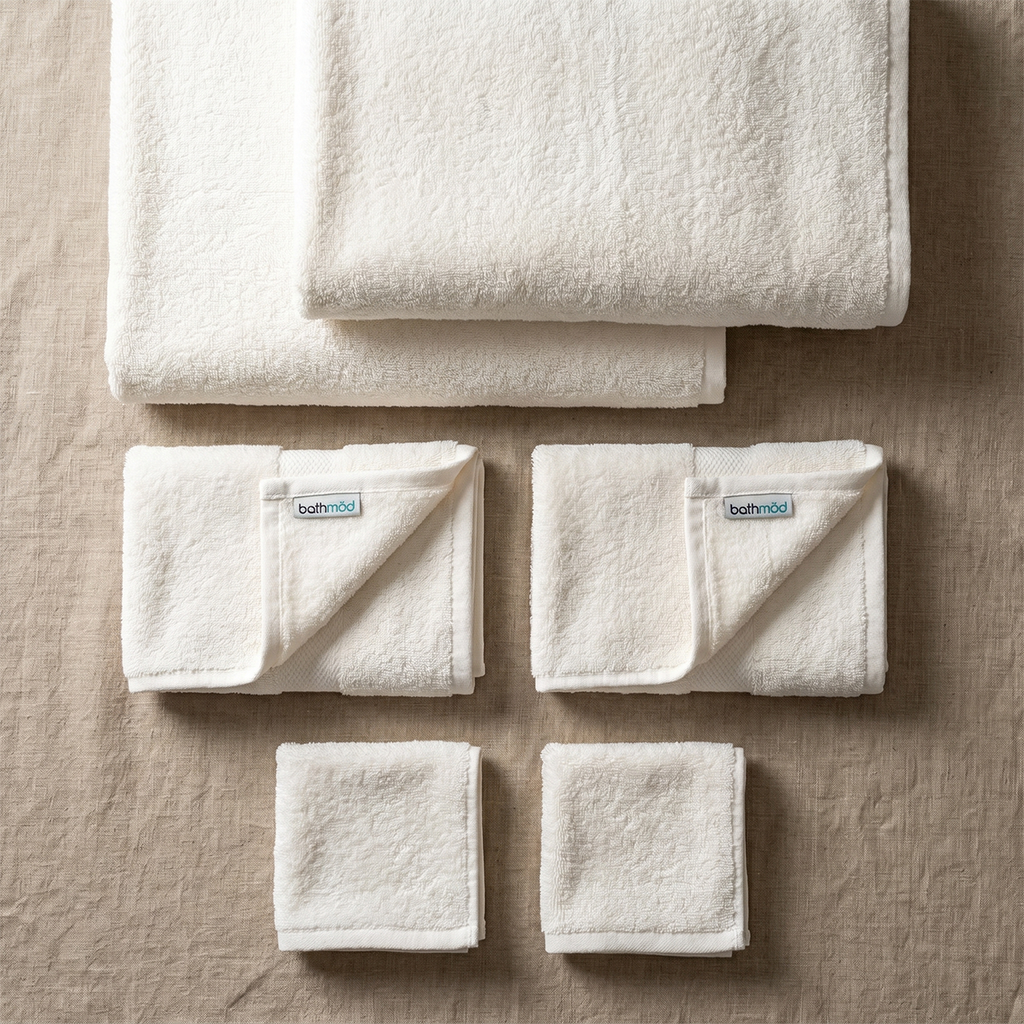 Luxury Organic Bath Six Piece Towel Set | Soft, Plush, Eco - Friendly Towels