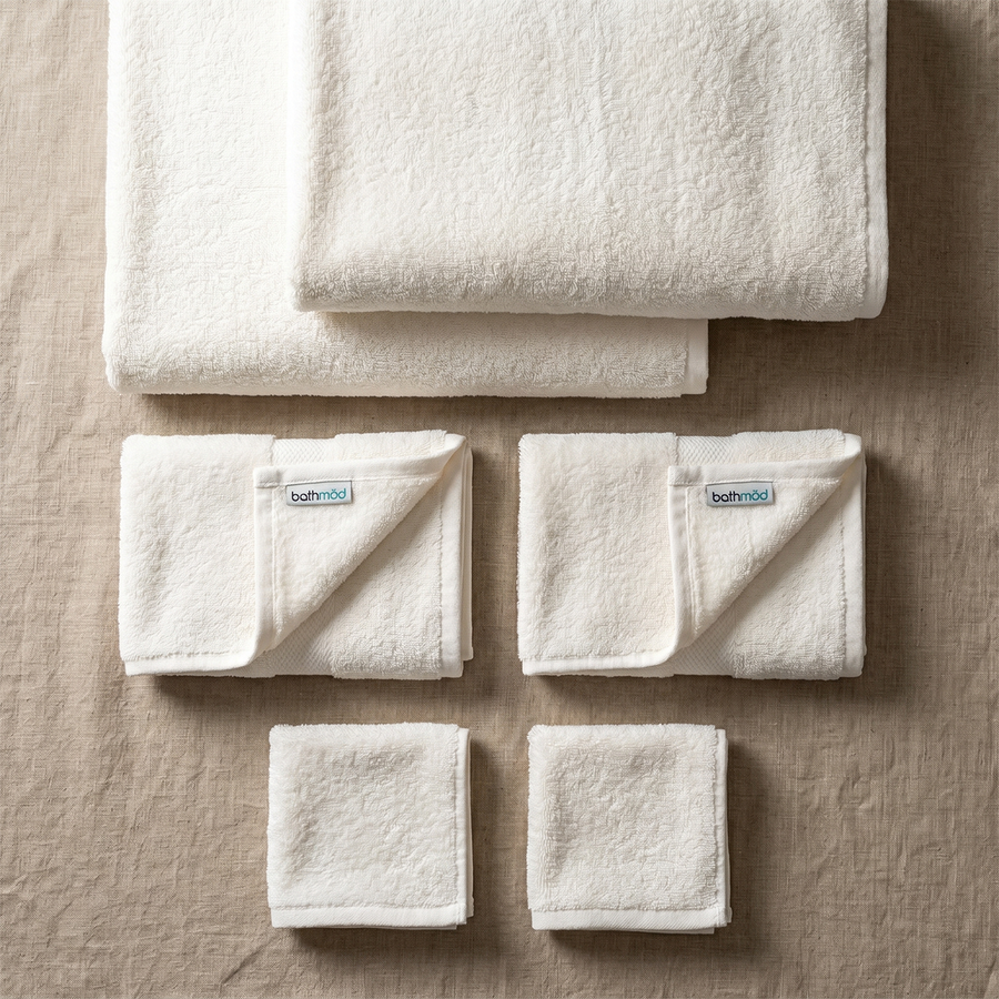Luxury Organic Bath Six Piece Towel Set | Soft, Plush, Eco - Friendly Towels