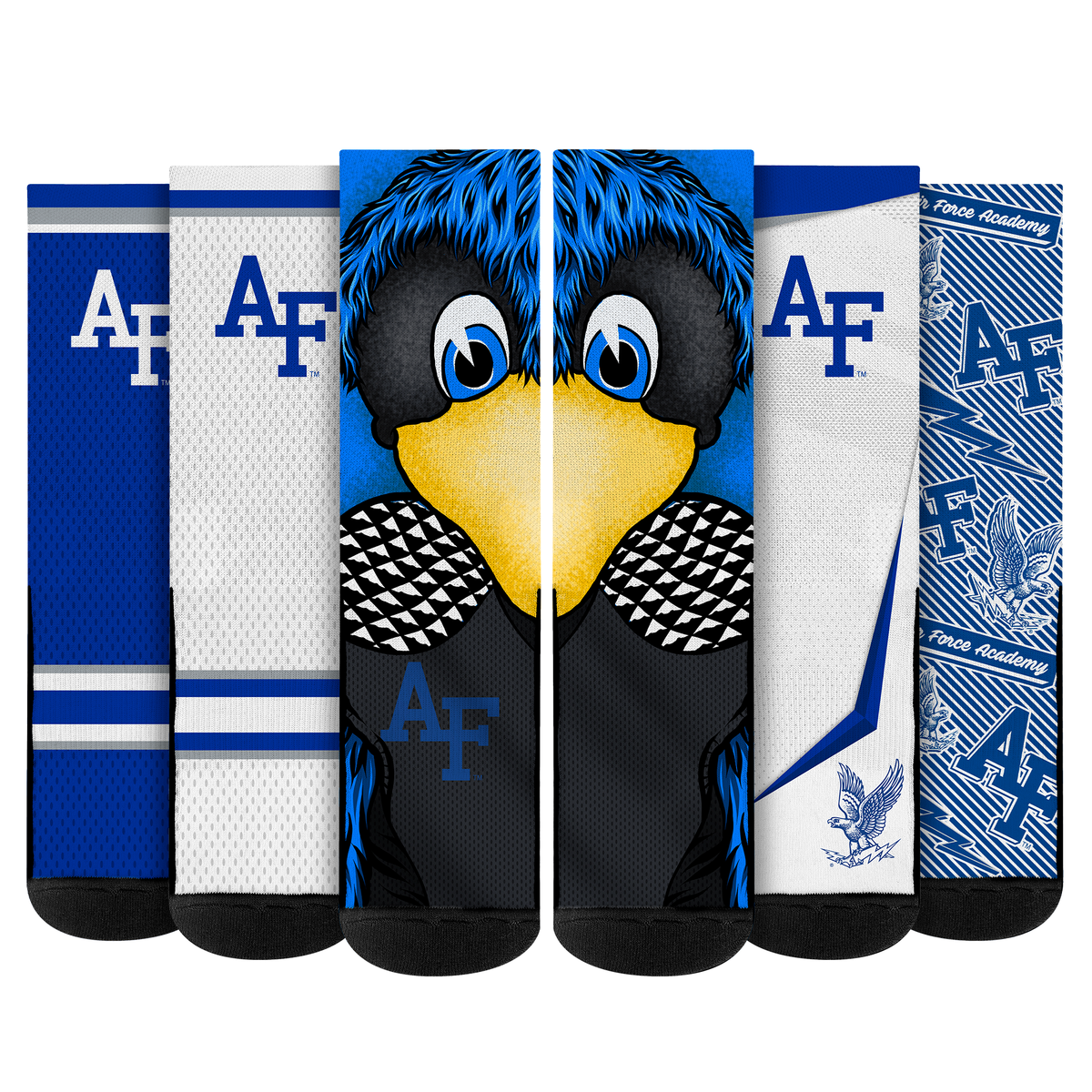 Air Force Falcons - Super Fan Crew Socks 5-Pack
