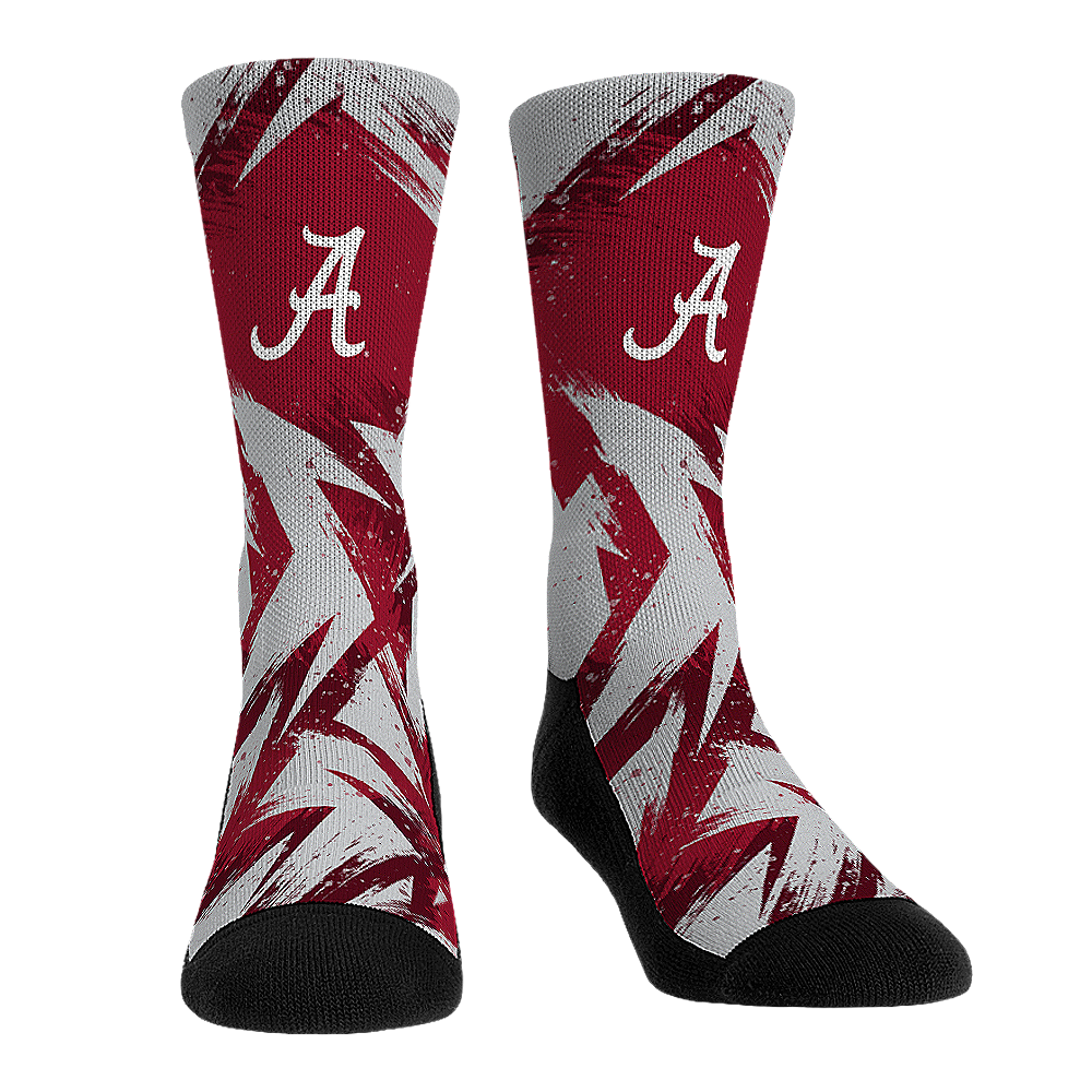 Alabama Crimson Tide - Game Paint Crew Socks